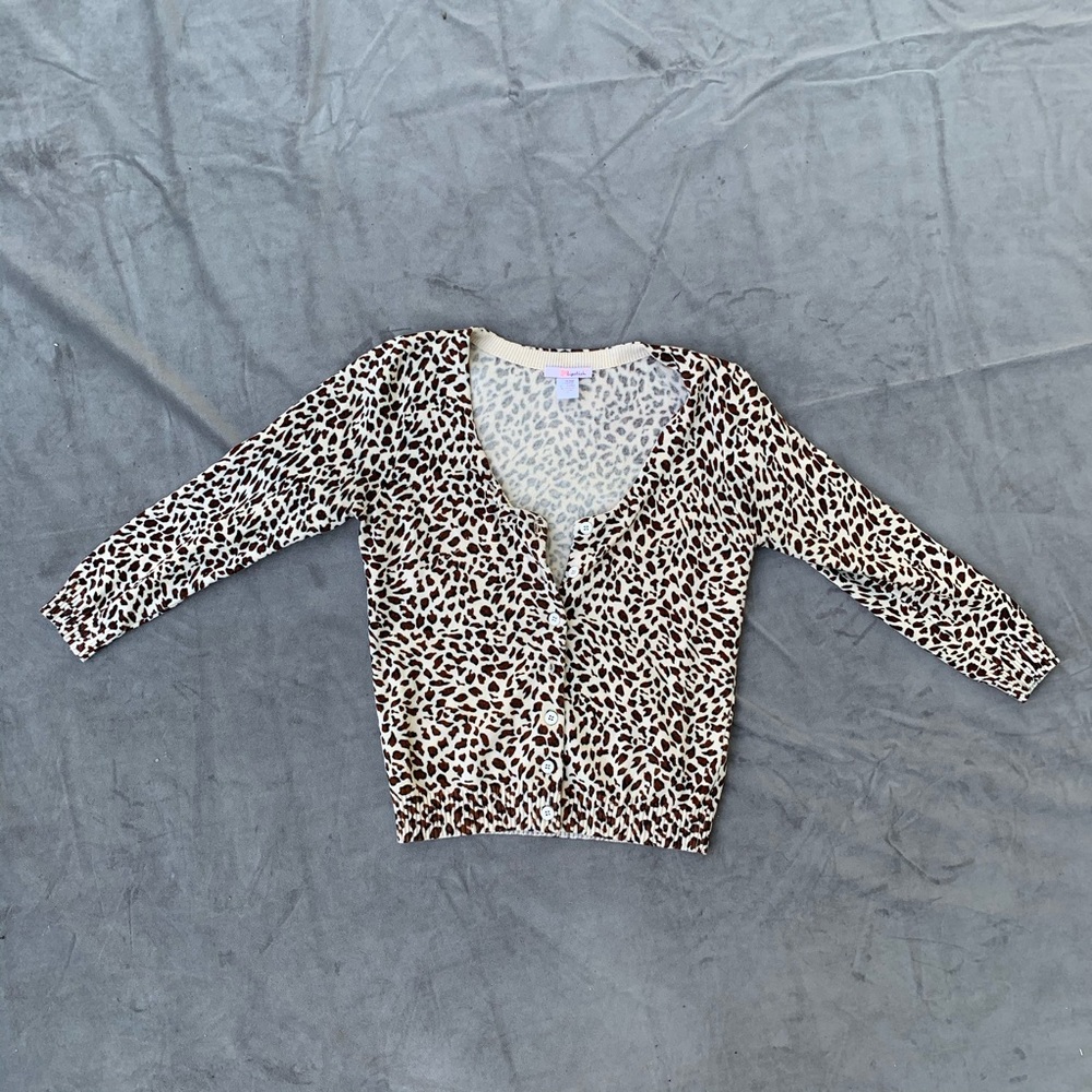 LEOPARD PRINT CARDIGAN